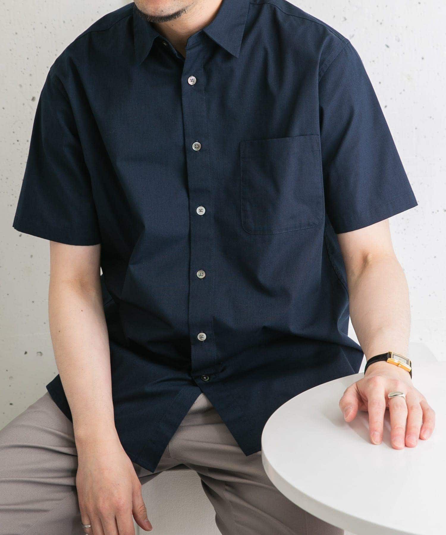 URBAN RESEARCH ROSSO「『防シワ/防臭』『XLサイズあり』ハイパフォーマンスブロード半袖シャツ」|シャツ・ブラウス|