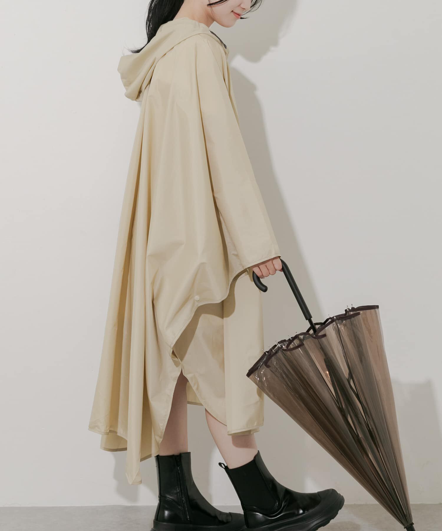 SMELLY「Wpc.　ユニセックス バイカラーパッカブルポンチョ」|ポンチョ・ケープ|