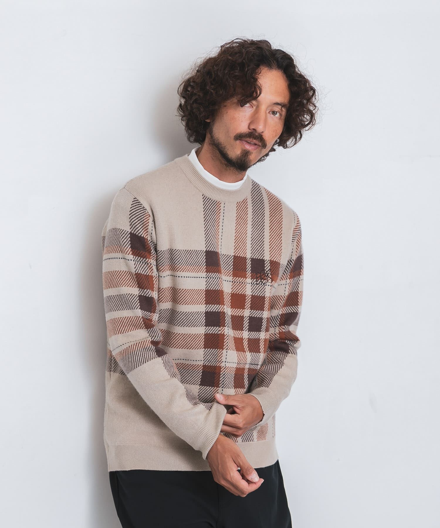 Sonny Label 「OOPS　ビッグチェックニット」|ニット・セーター|