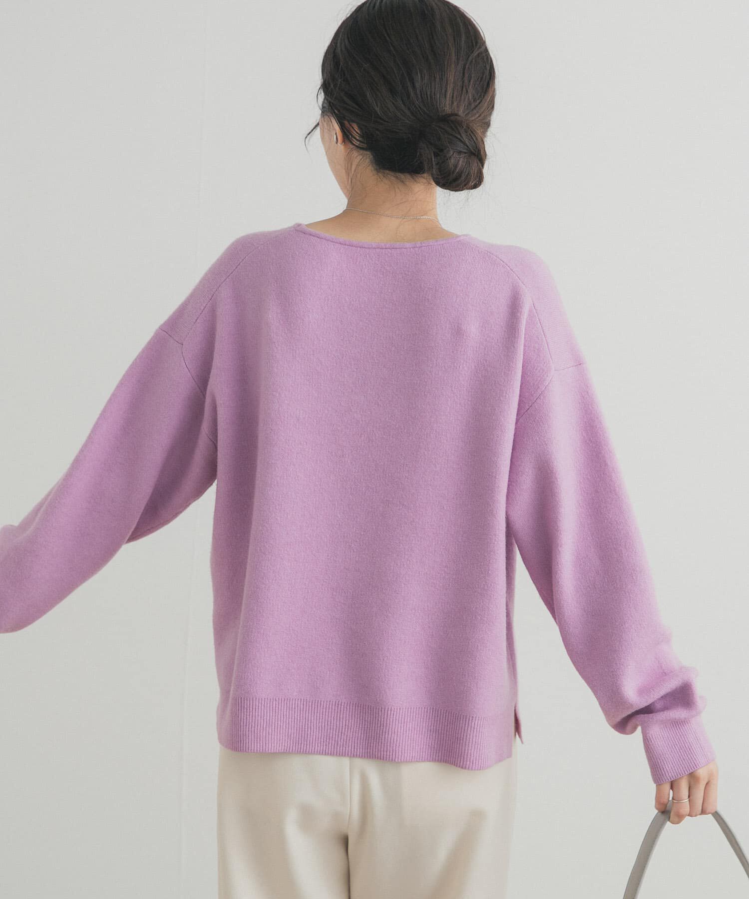 URBAN RESEARCH DOORS「ボートネックスムースプルオーバー」|ニット・セーター|