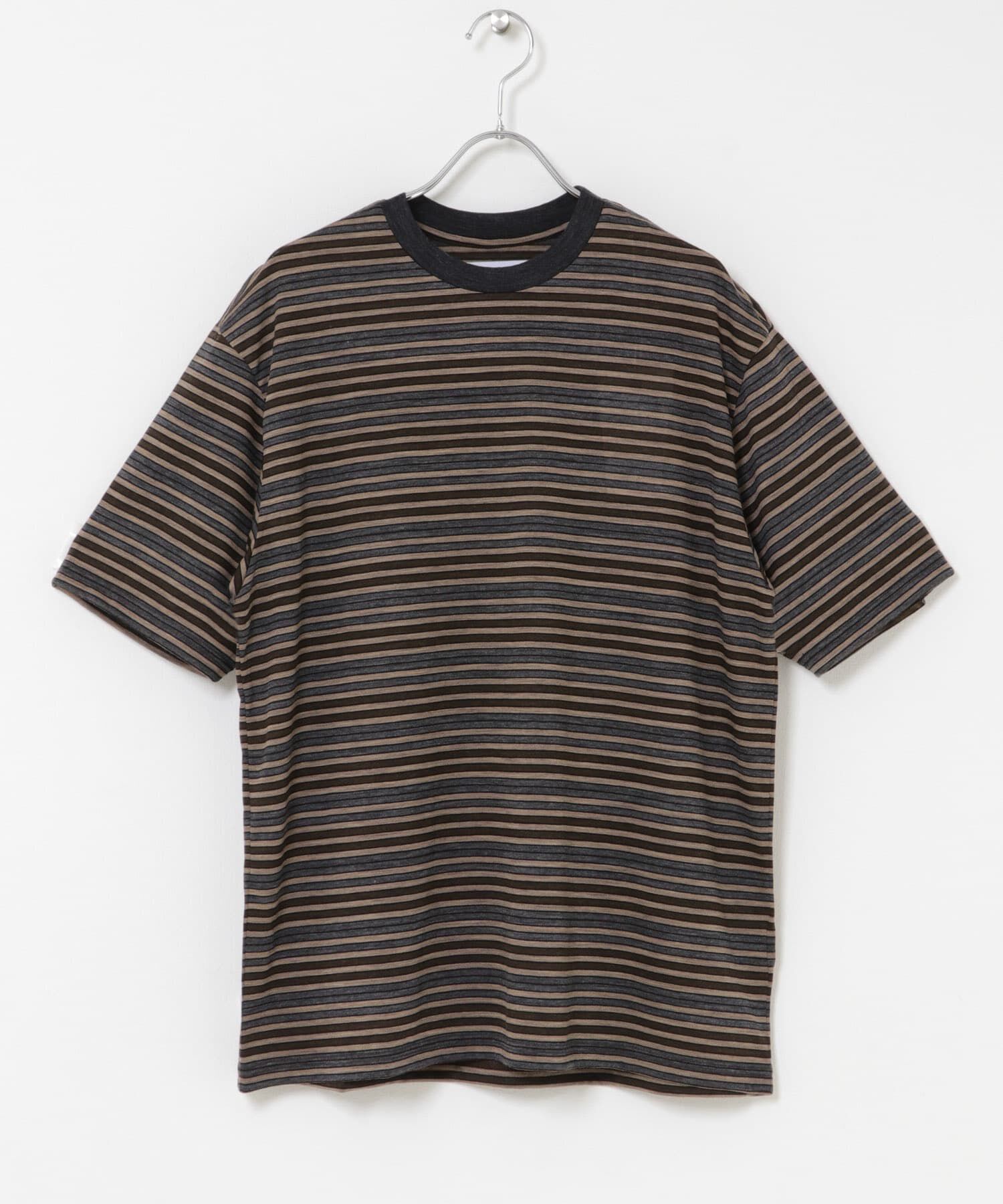 URBAN RESEARCH DOORS「marka　CREW NECK BORDER T-SHIRTS」|Tシャツ・カットソー|ベージュ系その他