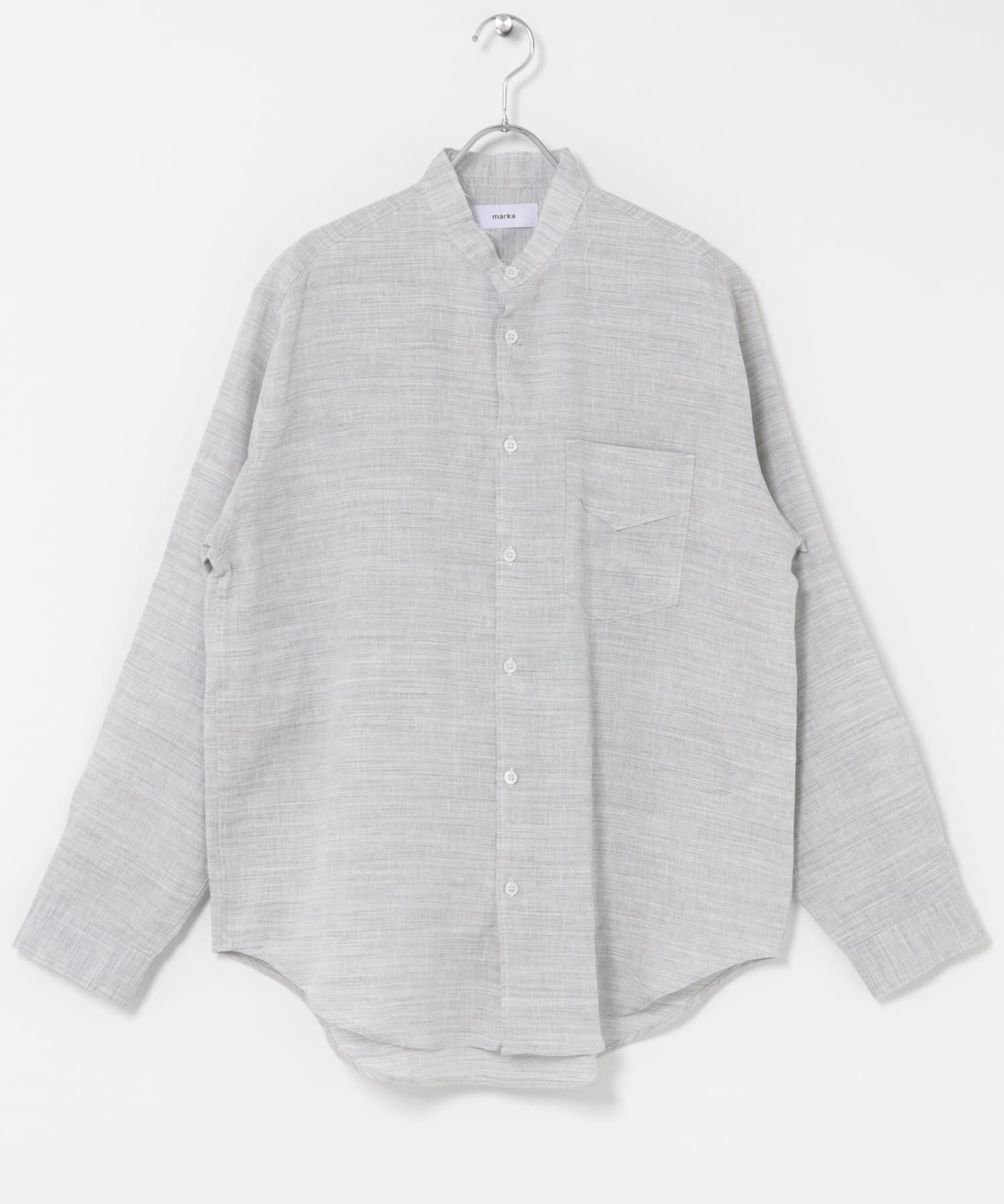 URBAN RESEARCH DOORS「marka　BAND COLLAR SHIRTS」|シャツ・ブラウス|