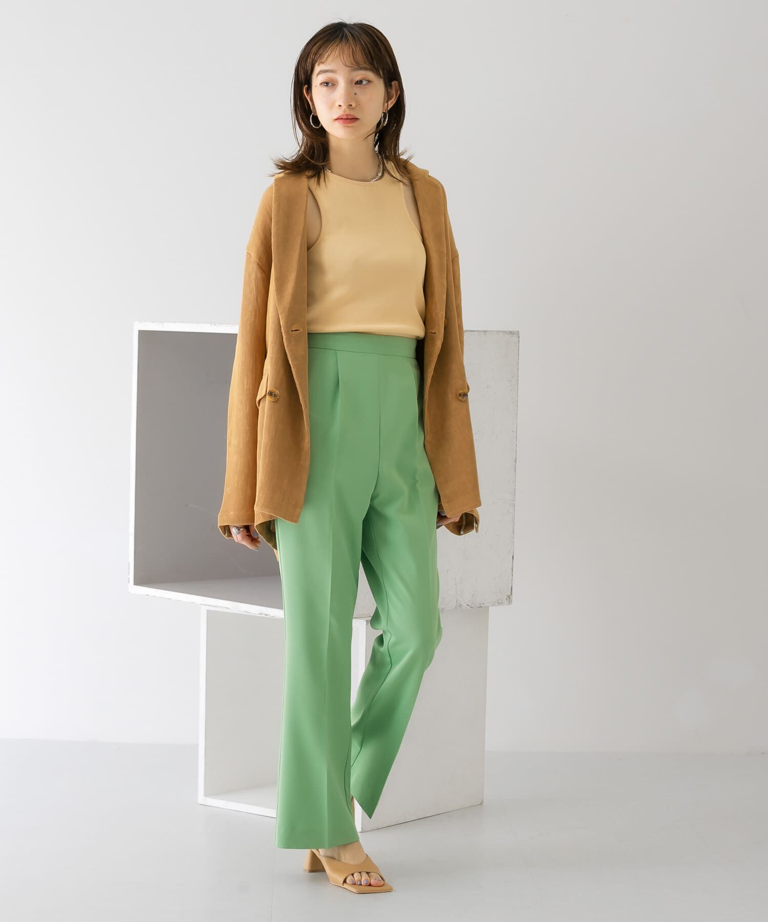  「スリムフレアイージーパンツ」|その他|