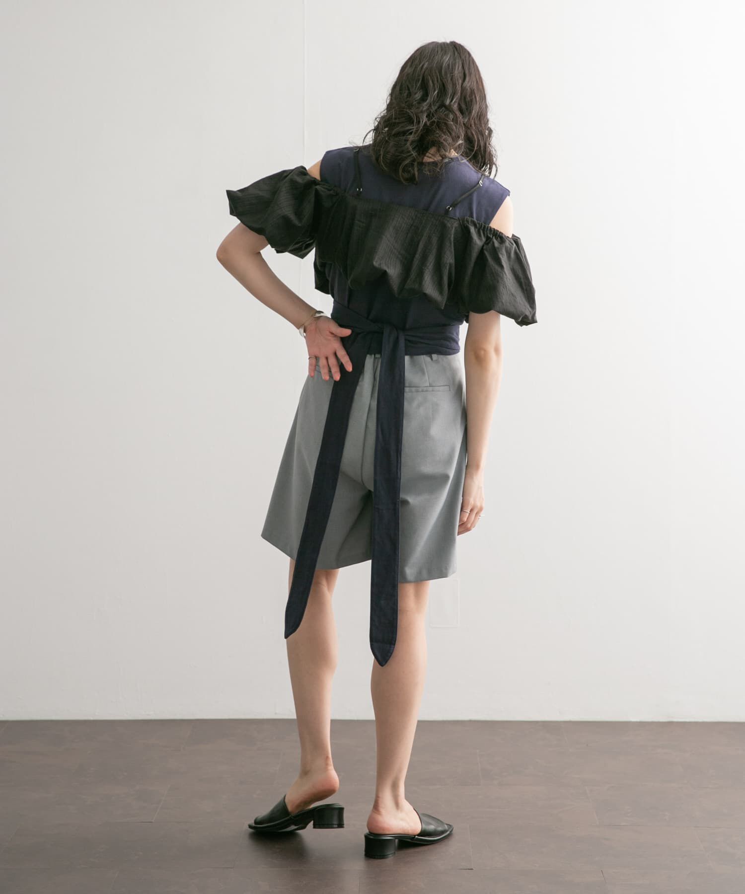  「ウエストノットノースリーブトップス」|Tシャツ・カットソー|