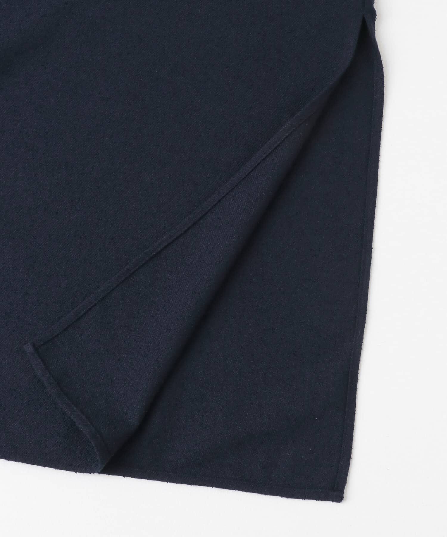  「スタンドカラーブークレコート」|ノーカラーコート|