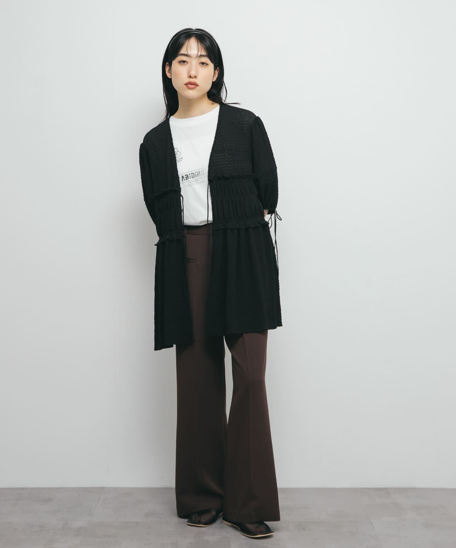  「『2サイズ展開』スリムフレアパンツ」|その他|