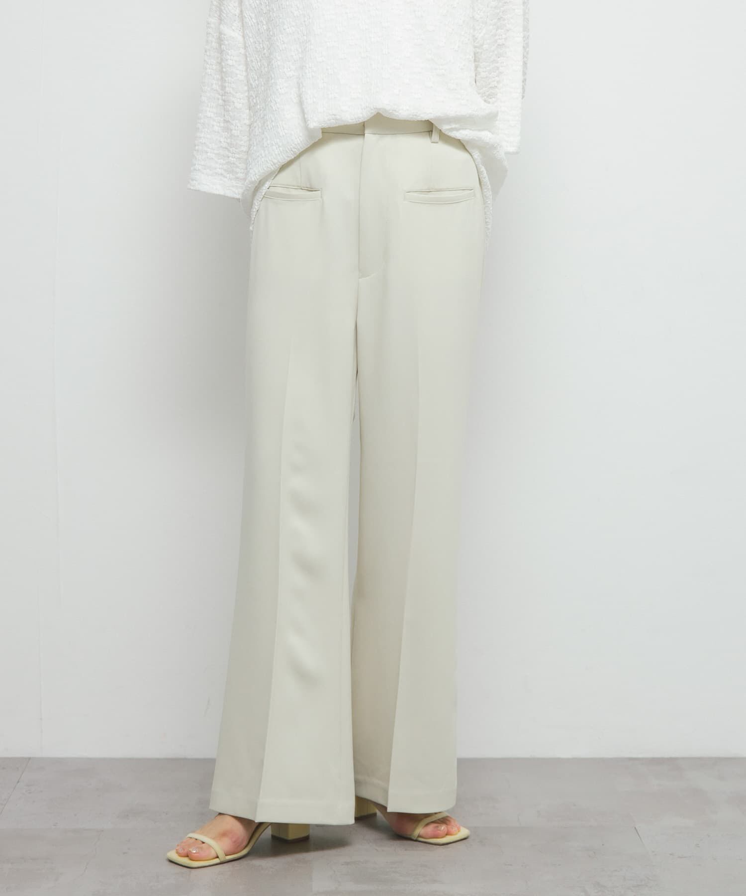  「『2サイズ展開』スリムフレアパンツ」|その他|