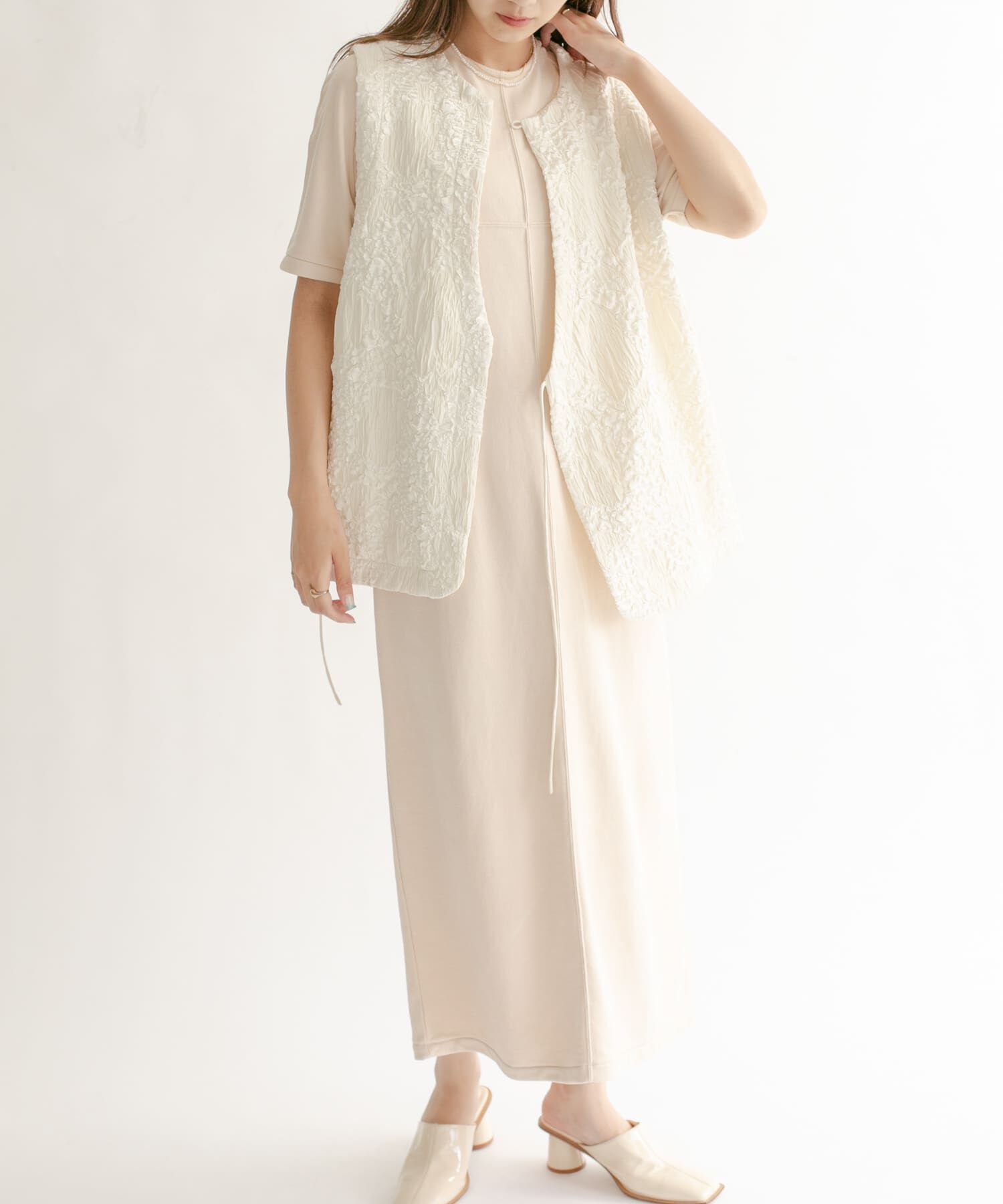  「スエードロングワンピース」|ワンピース|