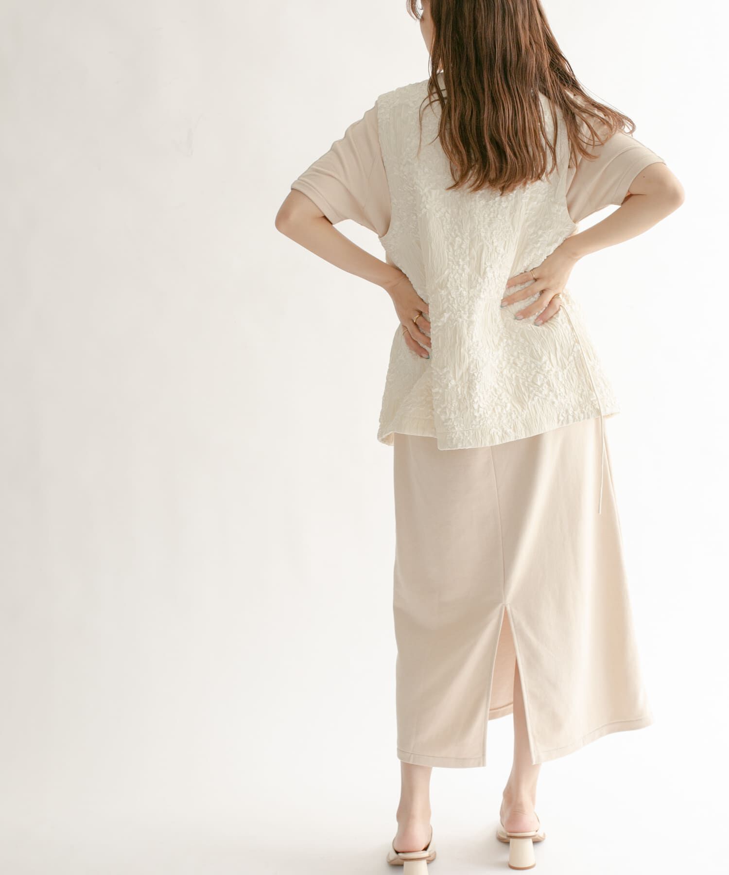  「スエードロングワンピース」|ワンピース|