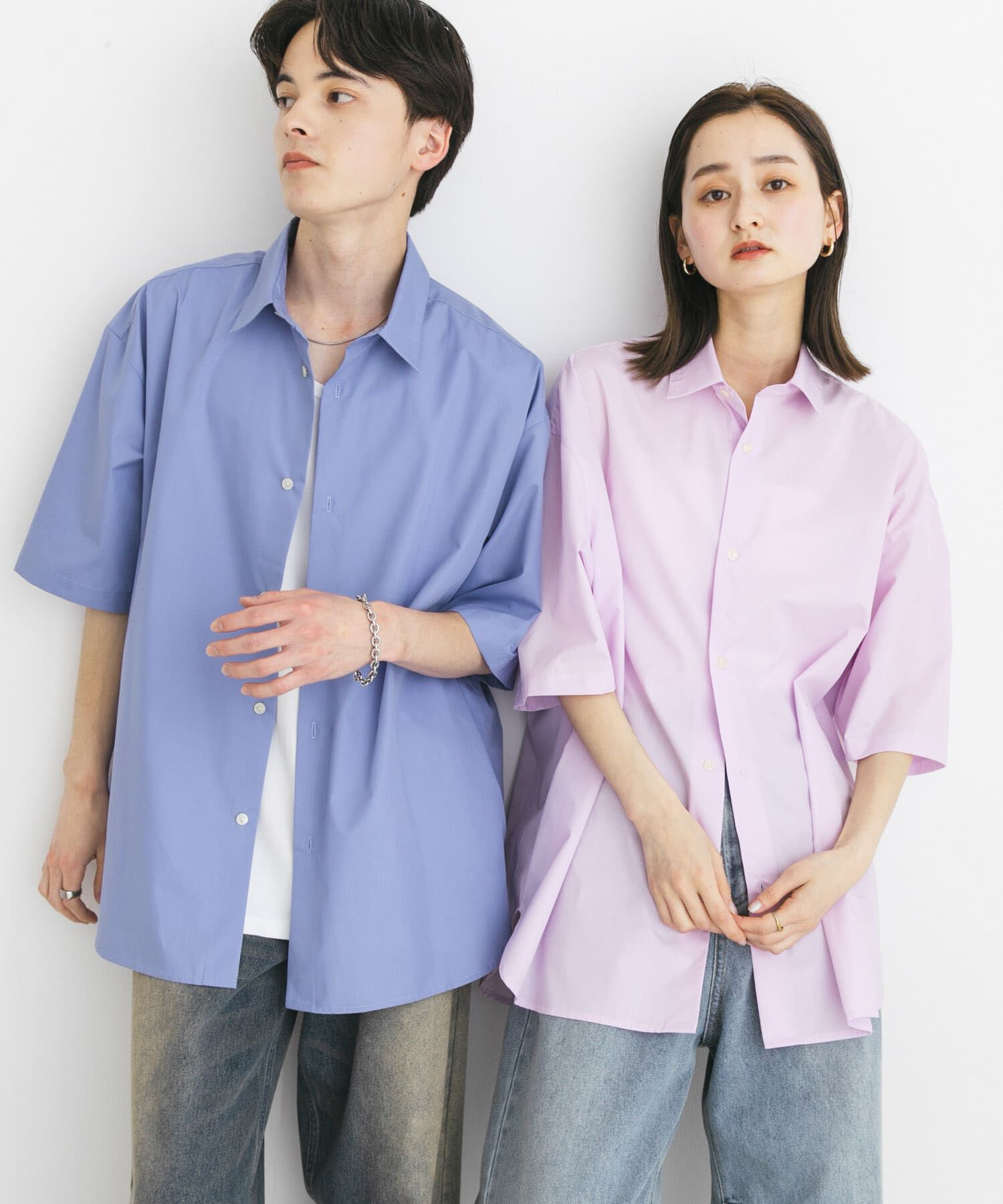 SENSE OF PLACE by URBAN RESEARCH「『ﾕﾆｾｯｸｽ』ﾘﾗｯｸｽﾌｨｯﾄﾚｷﾞｭﾗｰｶﾗｰｼｮｰﾄｽﾘｰ 」|シャツ・ブラウス|