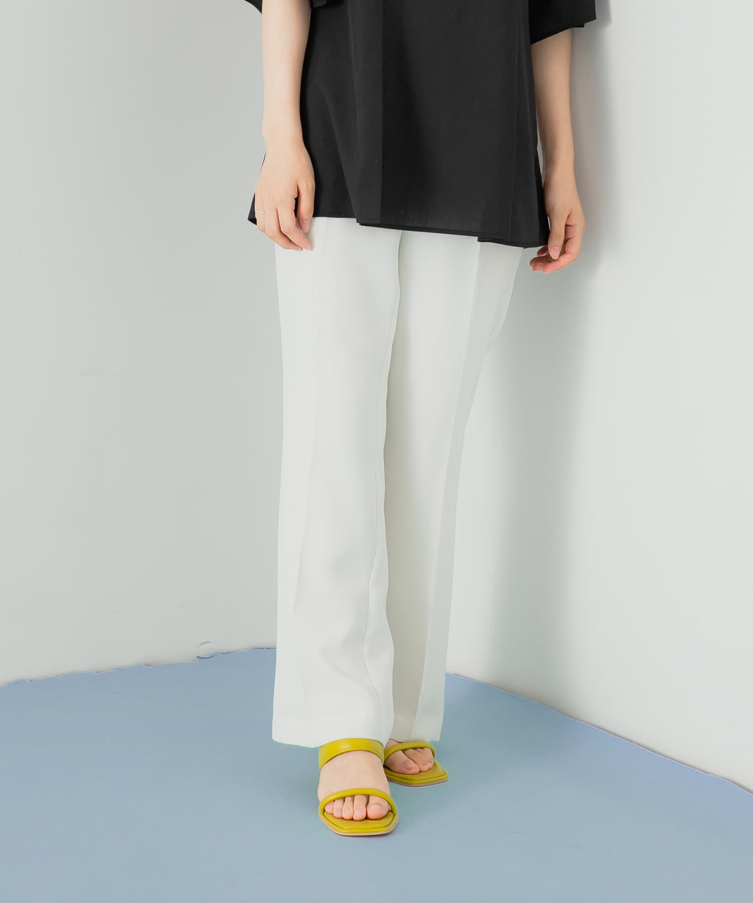 SENSE OF PLACE by URBAN RESEARCH「ハイウエストセミフレアパンツ」|その他|