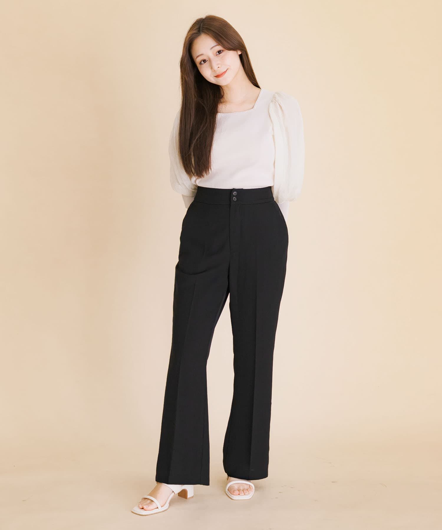 SENSE OF PLACE by URBAN RESEARCH「ハイウエストセミフレアパンツ」|その他|