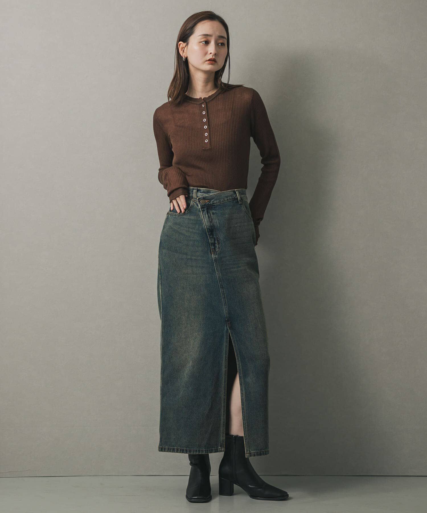 SENSE OF PLACE by URBAN RESEARCH「シアーヘンリーネックセーター」|ニット・セーター|