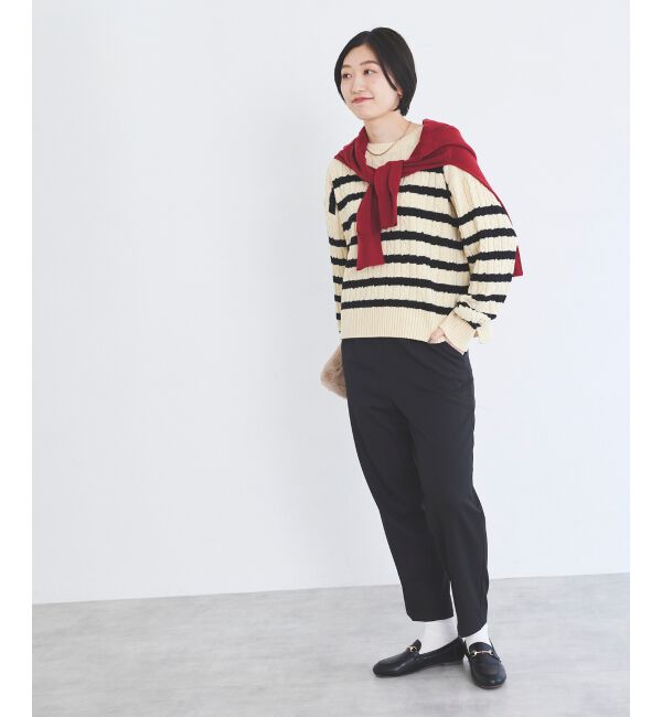 le.coeur blanc「《手洗い可能》ツイルイージーテーパードパンツ」|その他|