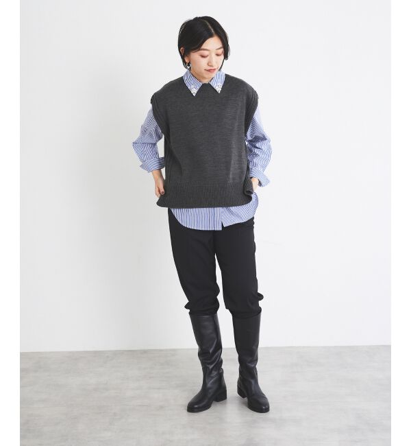 le.coeur blanc「《手洗い可能》ツイルイージーテーパードパンツ」|その他|