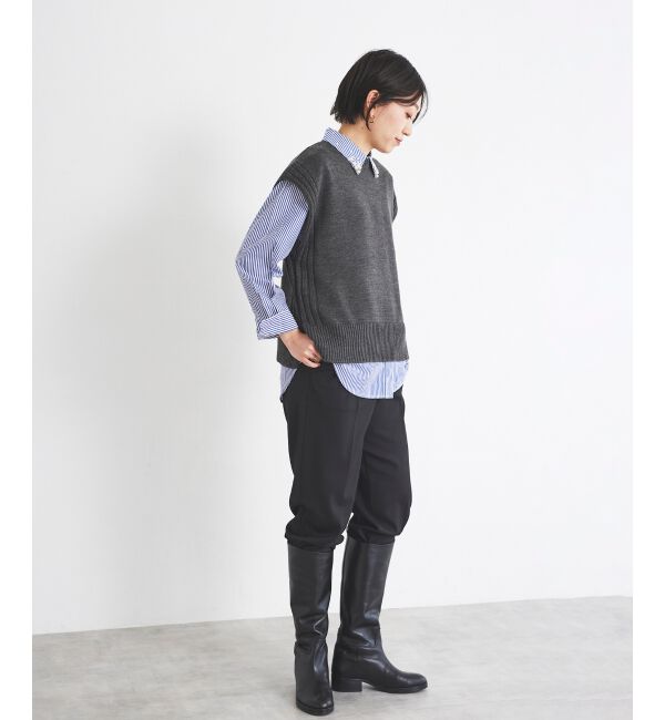 le.coeur blanc「《手洗い可能》ツイルイージーテーパードパンツ」|その他|