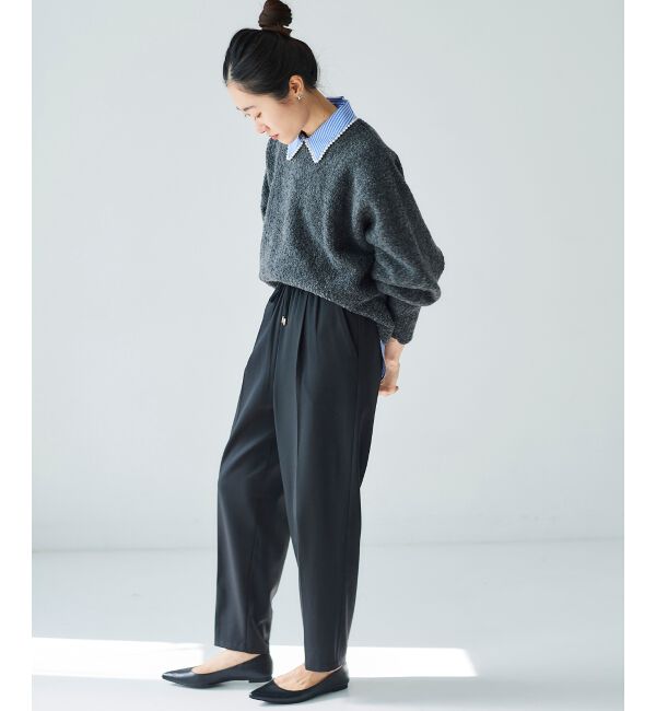 le.coeur blanc「《手洗い可能》ツイルイージーテーパードパンツ」|その他|