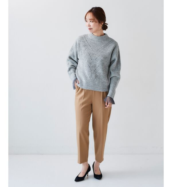 le.coeur blanc「《手洗い可能》ツイルイージーテーパードパンツ」|その他|