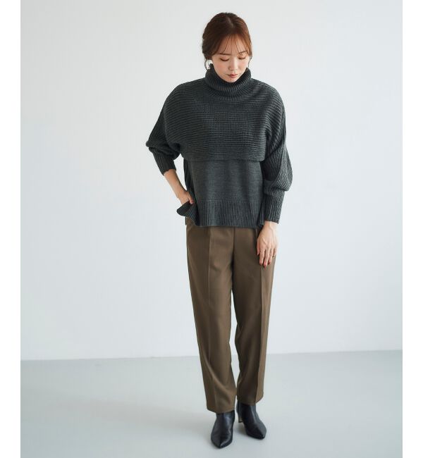 le.coeur blanc「《手洗い可能》ツイルイージーテーパードパンツ」|その他|