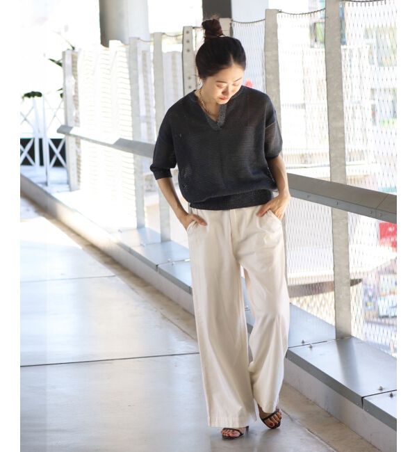 le.coeur blanc「ラメスキッパーメッシュニット」|ニット・セーター|