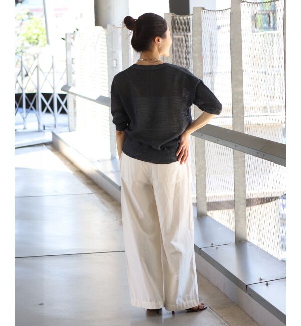 le.coeur blanc「ラメスキッパーメッシュニット」|ニット・セーター|