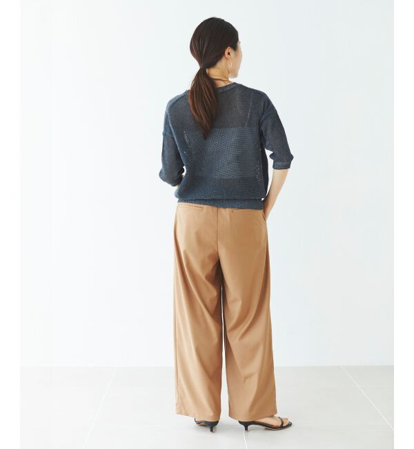 le.coeur blanc「ラメスキッパーメッシュニット」|ニット・セーター|