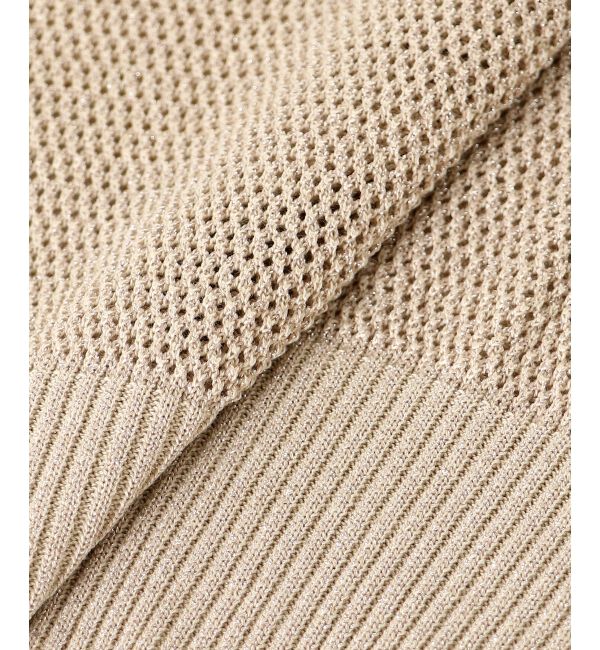 le.coeur blanc「ラメスキッパーメッシュニット」|ニット・セーター|