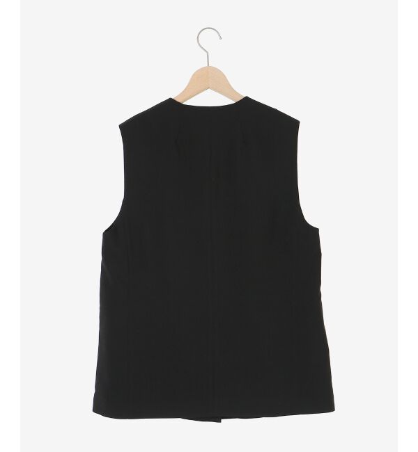 le.coeur blanc「《手洗い可能》Vカラージレジャケット」|ベスト・ジレ|