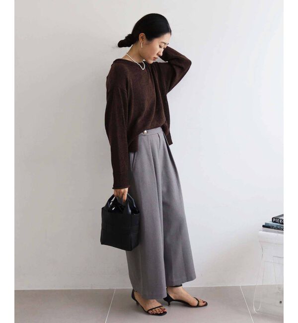 le.coeur blanc「ファンシーヤーンロールデザインニット」|ニット・セーター|