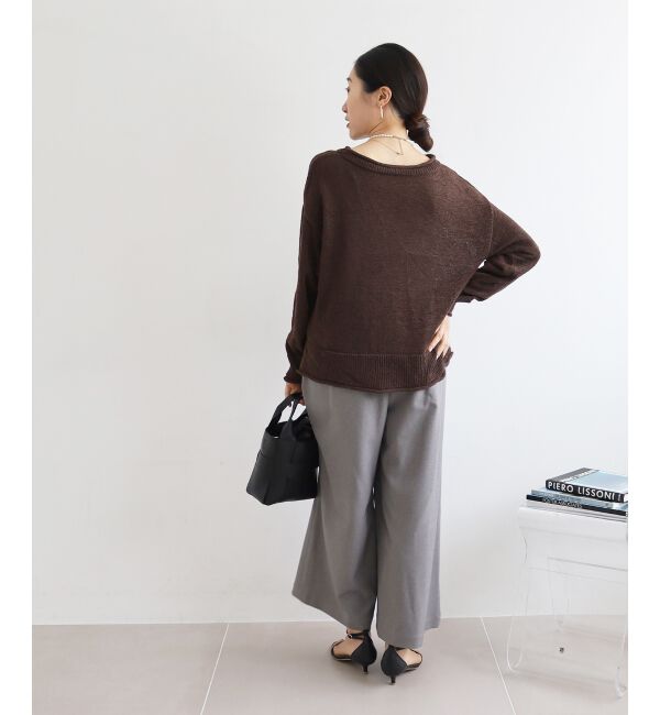 le.coeur blanc「ファンシーヤーンロールデザインニット」|ニット・セーター|