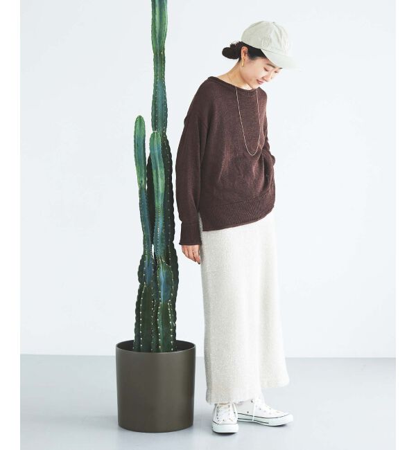 le.coeur blanc「ファンシーヤーンロールデザインニット」|ニット・セーター|