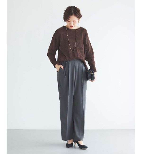 le.coeur blanc「ファンシーヤーンロールデザインニット」|ニット・セーター|