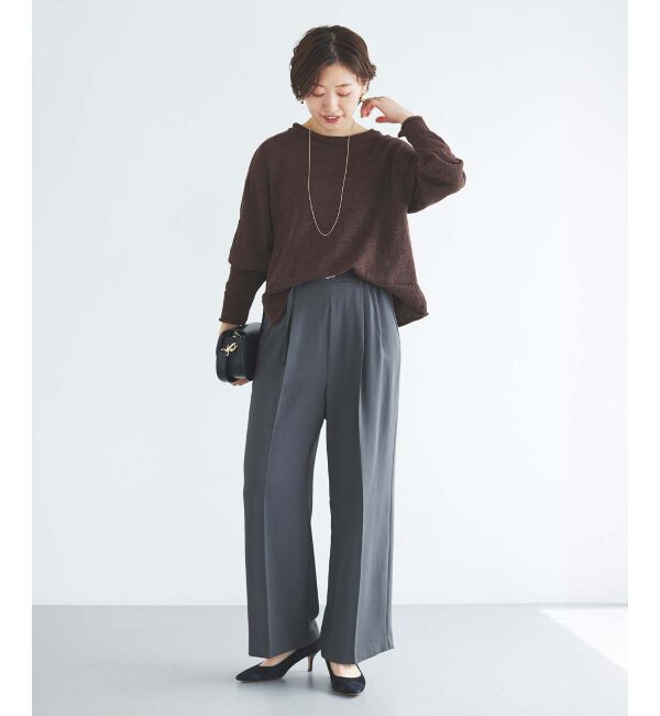 le.coeur blanc「ファンシーヤーンロールデザインニット」|ニット・セーター|