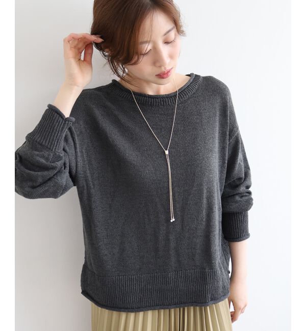 le.coeur blanc「ファンシーヤーンロールデザインニット」|ニット・セーター|