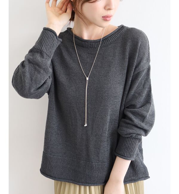 le.coeur blanc「ファンシーヤーンロールデザインニット」|ニット・セーター|