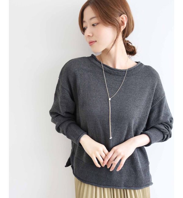 le.coeur blanc「ファンシーヤーンロールデザインニット」|ニット・セーター|