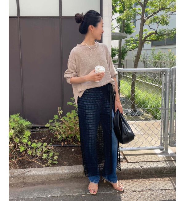 le.coeur blanc「ファンシーヤーンロールデザインニット」|ニット・セーター|