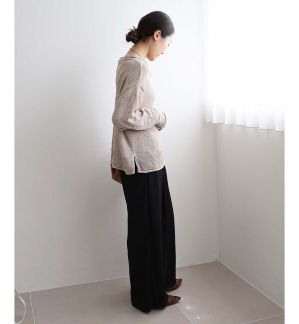 le.coeur blanc「ファンシーヤーンロールデザインニット」|ニット・セーター|