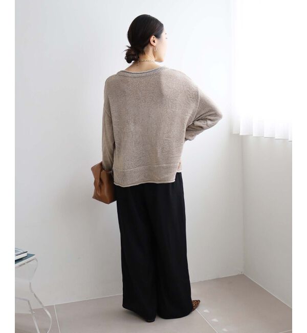 le.coeur blanc「ファンシーヤーンロールデザインニット」|ニット・セーター|