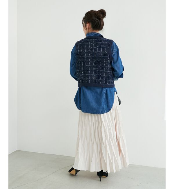 le.coeur blanc「TORRAZZO DONNA 別注ツイード調ベスト」|ベスト・ジレ|