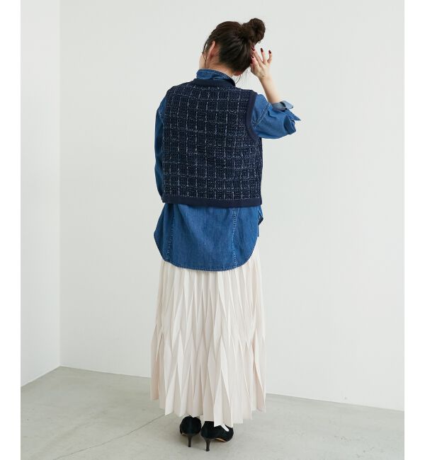 le.coeur blanc「TORRAZZO DONNA 別注ツイード調ベスト」|ベスト・ジレ|