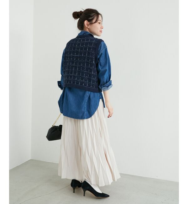 le.coeur blanc「TORRAZZO DONNA 別注ツイード調ベスト」|ベスト・ジレ|