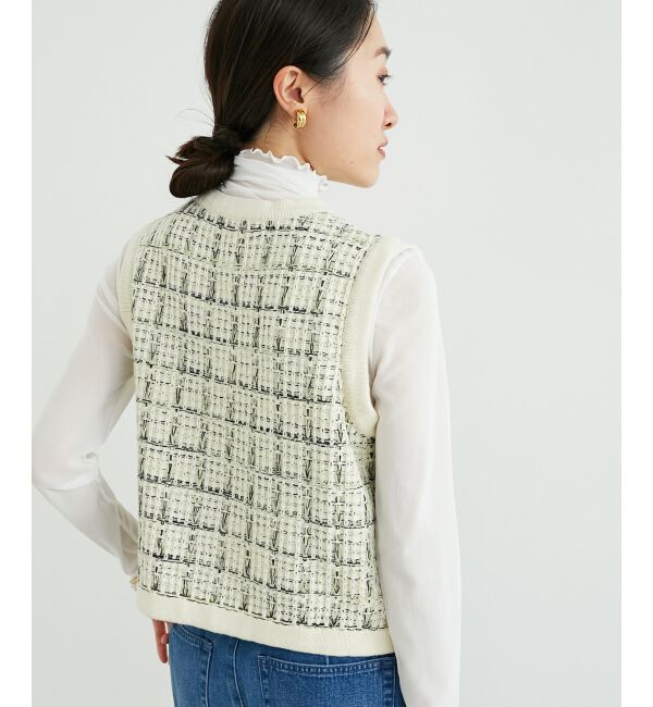 le.coeur blanc「TORRAZZO DONNA 別注ツイード調ベスト」|ベスト・ジレ|