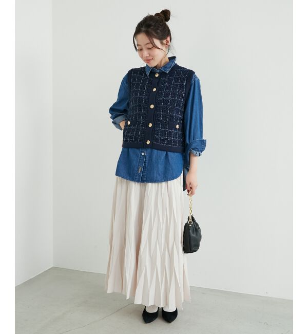 le.coeur blanc「TORRAZZO DONNA 別注ツイード調ベスト」|ベスト・ジレ|