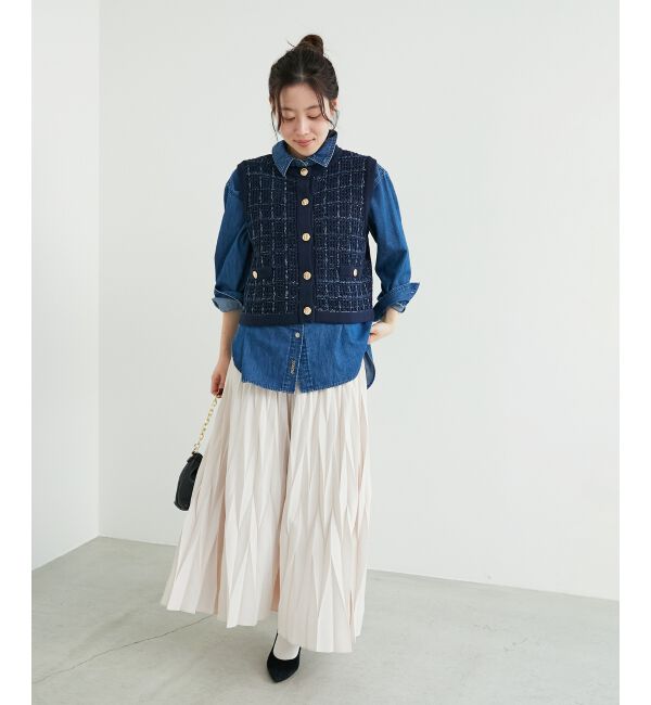 le.coeur blanc「TORRAZZO DONNA 別注ツイード調ベスト」|ベスト・ジレ|