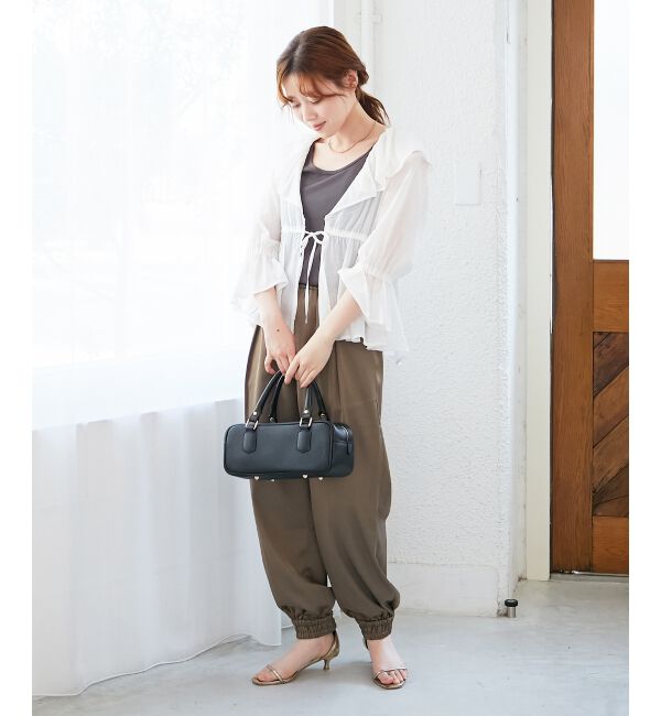  「フリルカラーペプラムブラウス」|シャツ・ブラウス|