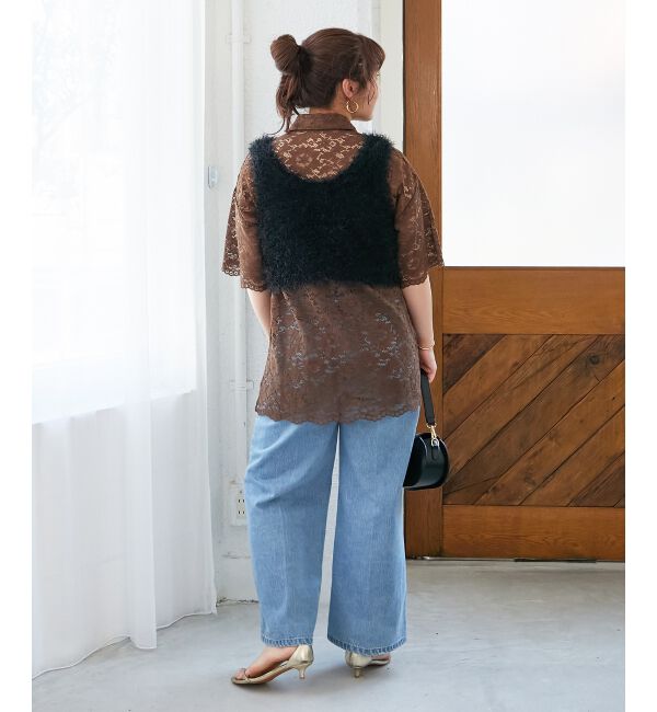  「シャギーUネックベスト」|ベスト・ジレ|