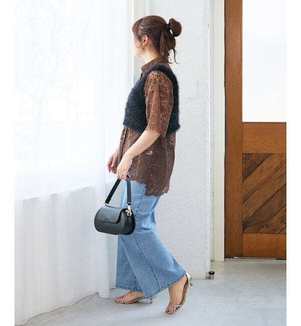  「シャギーUネックベスト」|ベスト・ジレ|