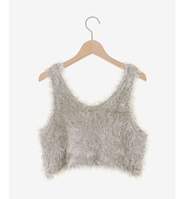  「シャギーUネックベスト」|ベスト・ジレ|