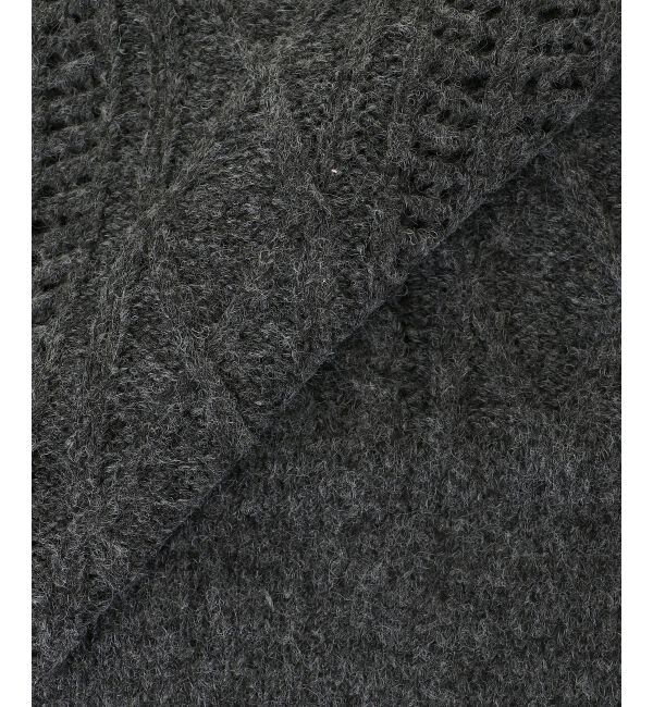  「《WEB限定アイテム》ケーブル柄ニットベスト」|ベスト・ジレ|